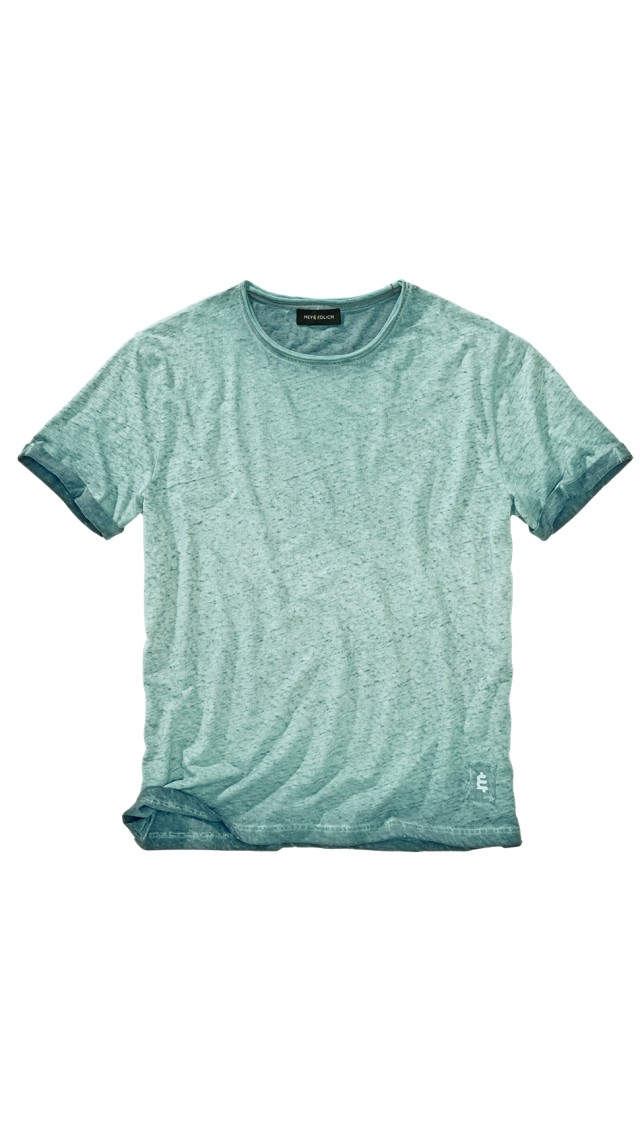 Sachabbildung eines türkisfarbenen T-Shirts.