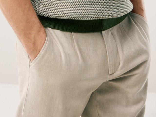 Abbildung Wohlfühl Leinen-Hose in Natur