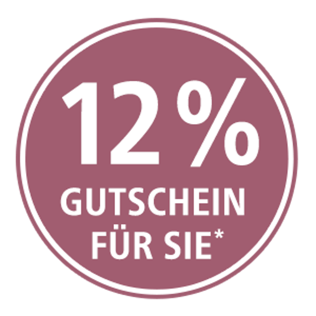 12 Prozent Gutschein für Sie